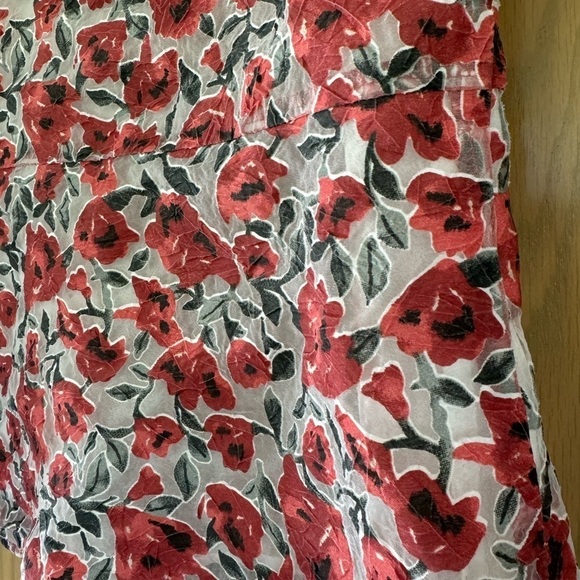 Zara Basic Sleeveless Pullover Floral Peplum Top / Lined / XSmall - Picture 8 of 12